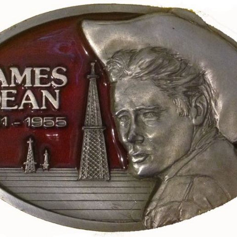 James Dean Oil Wells Red Belt Buckle