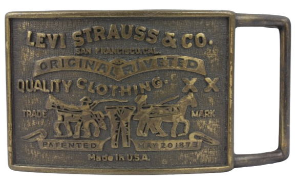 Levi Strauss & Co Original Riveted Belt Buckle