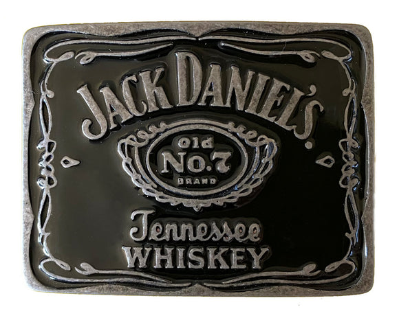 Licensed Jack Daniels Tennessee Whiskey Black Belt Buckle