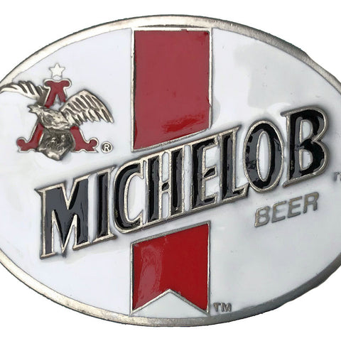 Michelob White Belt Buckle