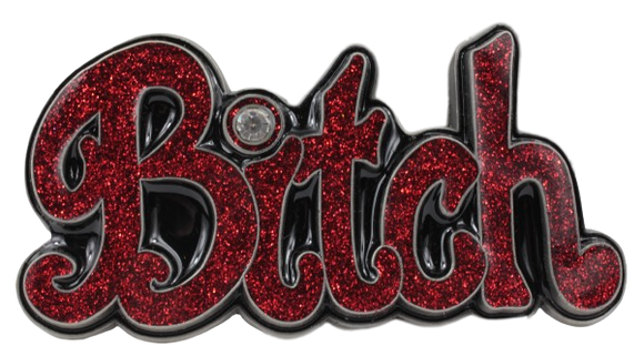 Red Bitch Belt Buckle