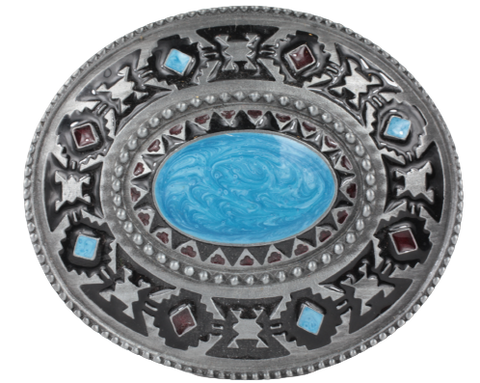 SW Western Design Stone Belt Buckle