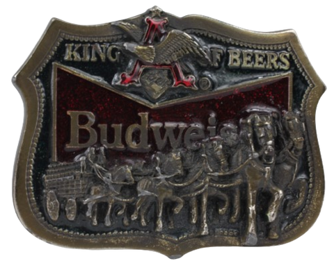 Shire Horse Budweiser King of Beers Belt Buckle
