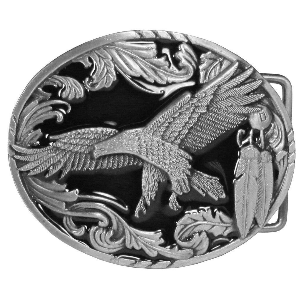 Western Eagle Black Belt Buckle Buckle My Belt