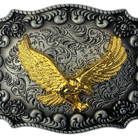 Western Gold Plated Eagle Belt Buckle