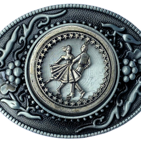 Western Line Dancing Belt Buckle