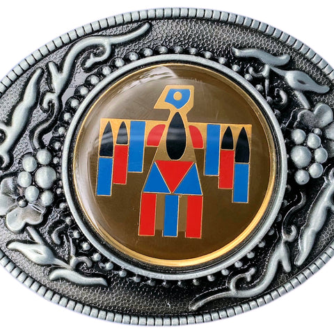 Western Totem Belt Buckle