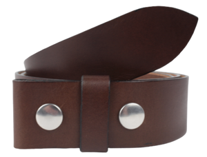 2 Inch Made to Measure Chestnut Leather Belt Strap