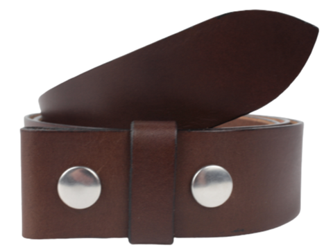 2 Inch Made to Measure Chestnut Leather Belt Strap