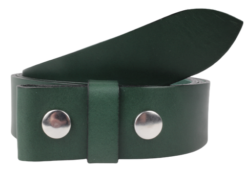1 Inch Wide Green Leather Belt Strap