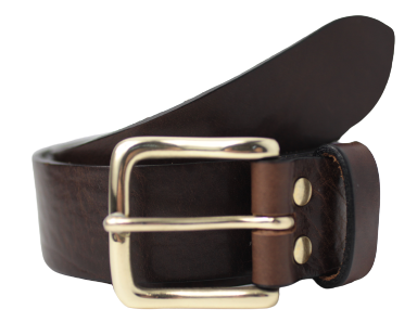 1 1/2 Inch Wide Dark Brown Belt