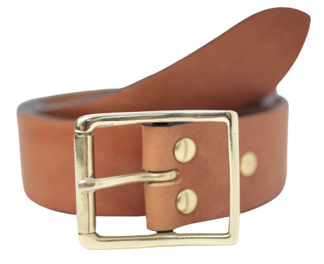 1 1/2" Inch Brass Rectangle Roller Buckle