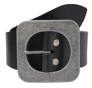 2 Inch Black Designer Belt