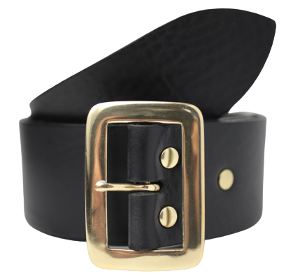 2 Inch Wide Black Jean Belt