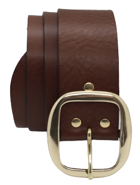 Big Brass Oval 2 Inch Buckle  Quality Leather Belts Handmade – Buckle My  Belt