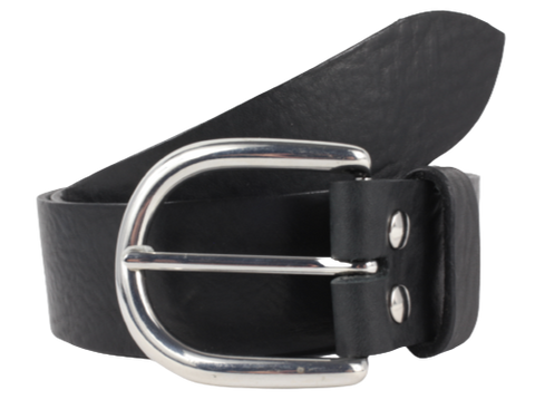 Black 1.5 Inch Black Designer Belt