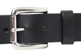 Black 1.5 Inch Leather Belt