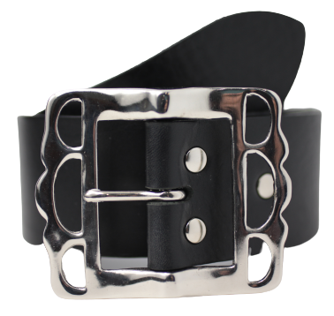 Black 2 Inch Wide Belt for Jeans