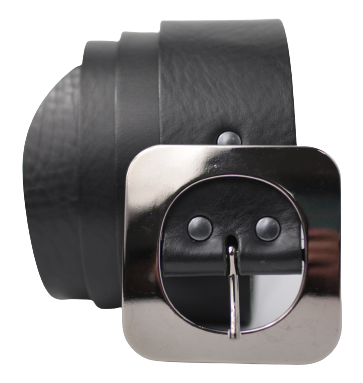 Black Leather Dress Belt