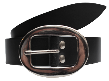 Black Leather Trouser Belt