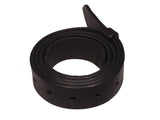 Black Leather Belt Strap without Buckle