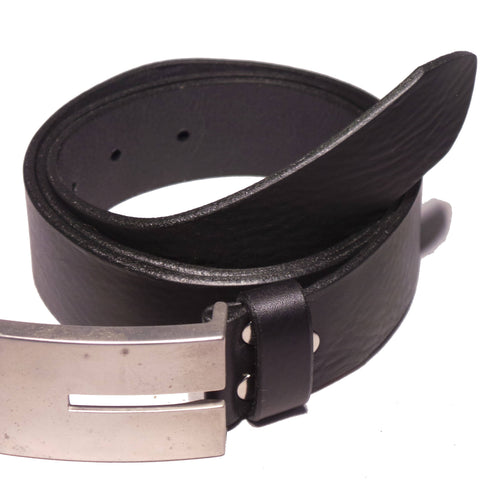 Black Leather Trouser Belt