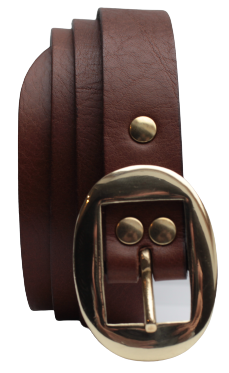 Brown 25mm Leather Trouser Belt