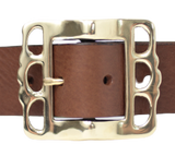 Brown 38mm Leather Belt