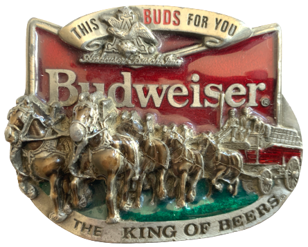 Budweiser This Buds For You Belt Buckle