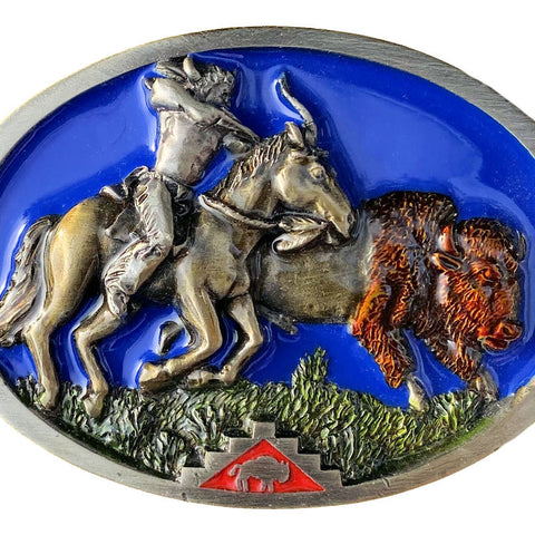 Buffalo Hunt Belt Buckle