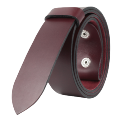 50mm Burgundy Belt Strap without Buckle