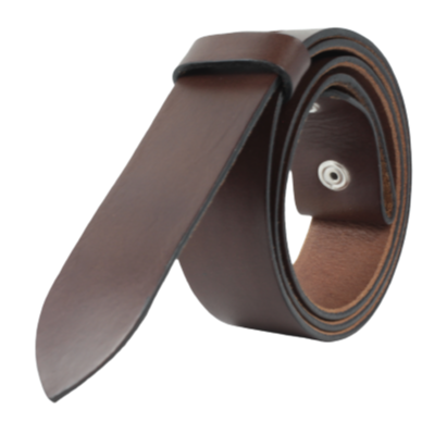 50mm Wide Chestnut Belt Strap with Chicago Screws