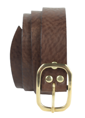 Classic 1.25 Inch Dark Brown Trouser Belt