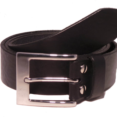Classic Black Leather Belt