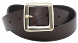 Dark Brown 1.25 Inch Wide Trouser Belt