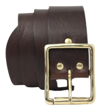 Dark Brown 2 Inch Leather Belt