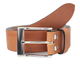 Dark Tan 1.5 Inch Leather Belt