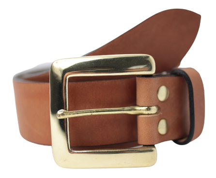 Dark Tan 1.5 Leather Belt