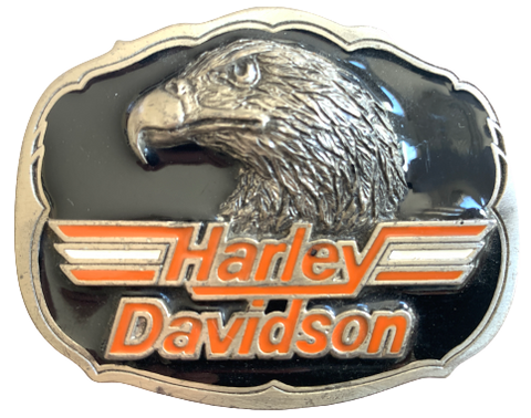 Harley Davidson Eagle Head Black Belt Buckle