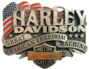 Harley Davidson Great American Freedom Machine Belt Buckle