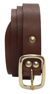Brown 25mm Leather Trouser Belt