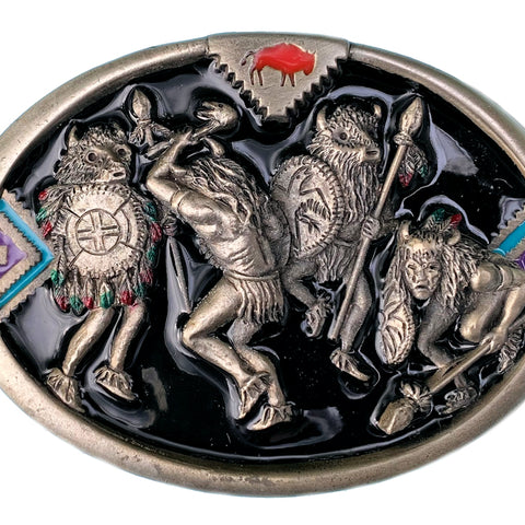 Indian Dance Belt Buckle