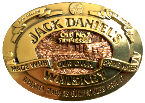 Jack Daniels Old No 7 Tennessee Gold Belt Buckle