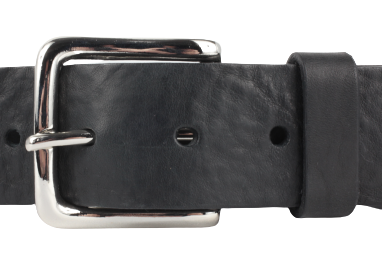 Black Leather Jean Belt