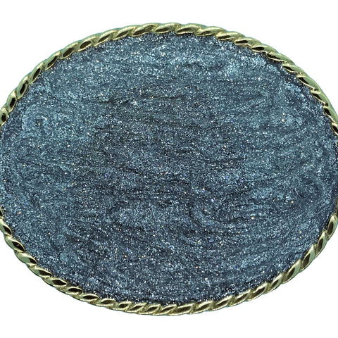 Large Rodeo Glitter Belt Buckle