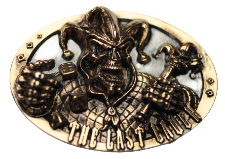 Last Laugh Gold Silver Belt Buckle