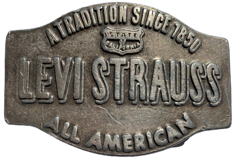 Vintage Levi Strauss A Tradition Since 1850 Belt Buckle