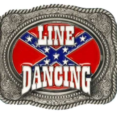 Line Dancing Belt Buckle