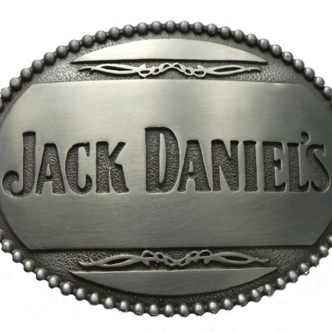 Pewter Jack Daniels Belt Buckle