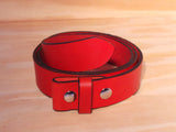 Replacement 2" Inch Wide Red Leather Belt